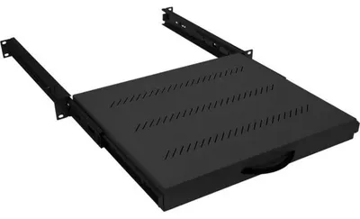 Immagine prodotto di Tritón RAB-UP-X31-A1 Scaffale estensibile da 19", 1U, 450 mm, 30 kg, Triton RAB-UP-X31-A1, con guide telescopiche, nero