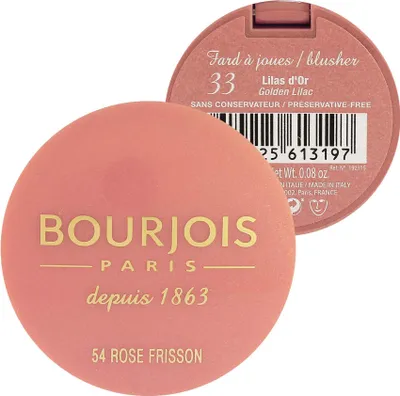 Zdjęcie produktu dla Bourjois Little Round Pot, Różowy, Rose frisson, 1 kol., Puder, Słoiczek, 2,5 g