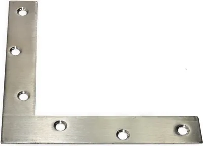 Produktbild von Edelstahl L-Verbinder 150x150x25mm Flachverbinder Lochplatte Platte Beschlag Möbelbefestigung