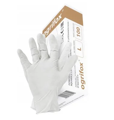 Produktbild von Latex Handschuhe Arbeitshandschuhe Gummihandschuhe Gr.L innen gepudert 100 Stück