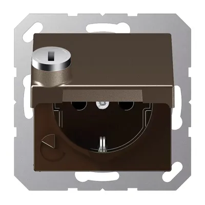 Zdjęcie produktu dla Jung A1520BFKLSLMO Gniazdko SCHUKO® 16 A 250 V ~ mokka