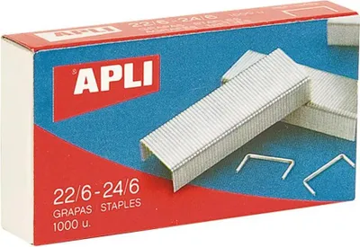 Produktbild von APLI Heftklammern 22/6-24/6, 1000 Stück