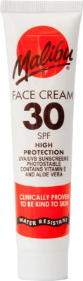 Immagine prodotto di Balsamo viso protezione solare Malibu SPF30 40ml