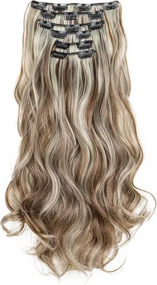 Immagine prodotto di INF Extension Capelli Ricci con 16 Clip Set da 6 Pezzi