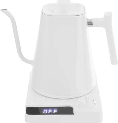 Produktbild von Elektrischer Wasserkocher, LED-Temperaturregelung, Automatische Abschaltung, WEISS