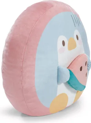Produktbild von NICI Kuscheltier Pinguin Waddle mit Wassermelone 35x33x12cm - blau - Weiches mymochi Plüschtier – Stofftier zum Kuscheln - Tolles Geschenk für Kinder & Erwachsene | 62392
