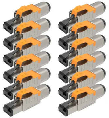 Produktbild von Netzwerkstecker RJ45 Stecker Cat8 CAT8.1 12 Steckverbinder werkzeuglos geschirmt
