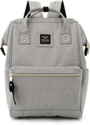 Produktbild von Himawari | Damenrucksack geräumig, mit USB und Laptopfach, Hellgrau, 27x40x17 cm