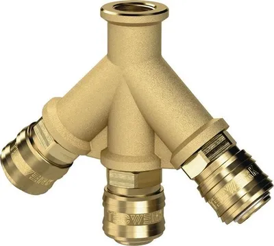 Obrázek produktu pro Rozdělovač závit G 3/8 ″/15,39 mm vnitřní závit, 3 spojky DN 7,2
