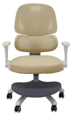 Obrázok produktu pre Kancelárske kreslo pre dieťa, ergonomické, otočné, s nastaviteľnou výškou, béžovej farby
