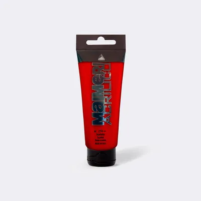 Produktbild von Acrylfarbe MAIMERI Acrilico 200 ml – verschiedene Farbtöne - Scharlach