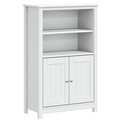 Produktbild von Badschrank BERG Weiß 69,5x34x110 cm Massivholz Kiefer