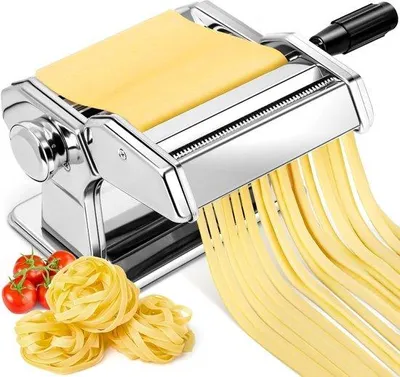 Immagine prodotto di Macchina per la pasta manuale in acciaio inossidabile, 2 larghezze, 7 spessori
