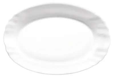 Ovale Opal-Schale 22 x 15 cm, wellenförmig, mikrowellengeeignet