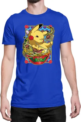 Immagine prodotto di Maglietta da uomo Japan Manga Anime Comics Pokemon 041, Man 3XL , Bleu
