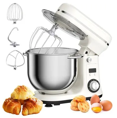 Produktbild von BioloMix Standmixer 6L Küchenmaschine 1200W Weiß