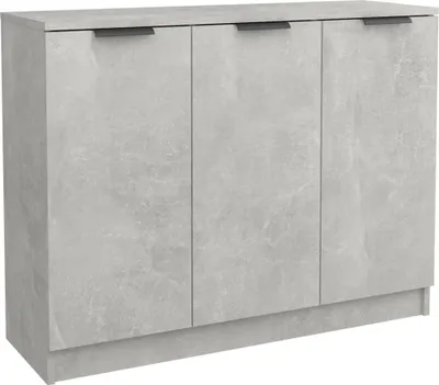 Obrázek produktu pro vidaXL Příborník betonový šedý 90,5x30x70 cm odvozený výrobek ze dřeva