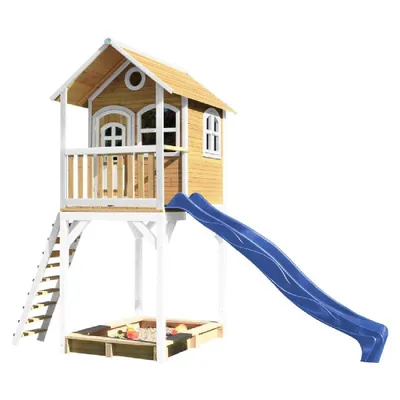 Produktbild von Axi Spielhaus Romy 191 x 420 x 320 cm Holz Natur Weiß Blau