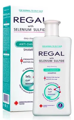Produktbild von Regal Selensulfid-Shampoo gegen Schuppen, für eine gründliche Reinigung, 200 ml