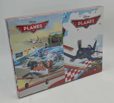 Produktbild von Disney Planes Adventskalender mit 24 Überraschungen, Figuren und Brettspiel für Kinder