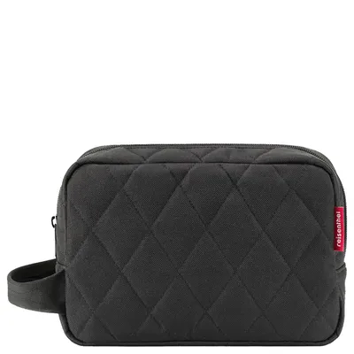 Image de reisenthel cosmeticpouch M, sac à cosmétiques, trousse de toilette, trousse de maquillage, Rhombus Black, 3 L, BH7059