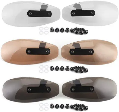 Produktbild von 10 mm universelle Motorhandschutz aus Acryl mit transparentem Motorsturzschutz