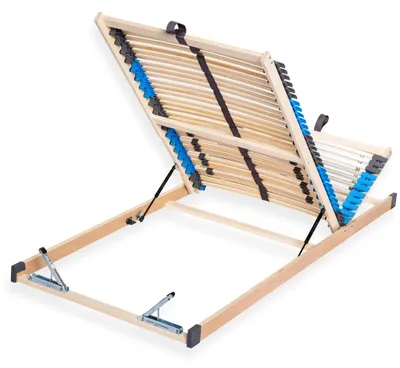 Lattenrost 90x200 cm, 7 Zonen, verstellbar, 42 Leisten