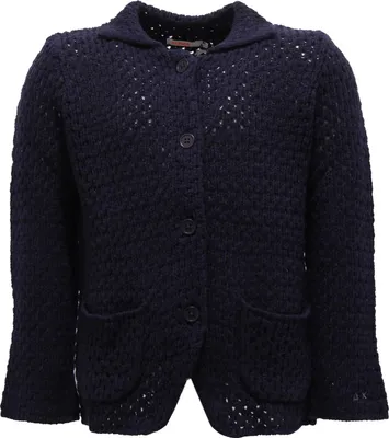 Obrázek produktu pro 3450V cardigan bimba SUN 68 maglione vlněný modrý svetr holka dítě