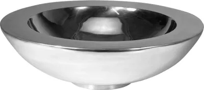 Produktbild von Aluminium Schale 'Rund' - Doppelwandig, Dekoschale, Tischdekoration, Hochzeitdekoration und Geschenk 30 cm, 8 cm