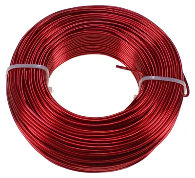 Produktbild von 60m Aluminiumdraht Ø 2mm Aludraht Basteldraht Dekodraht Schmuckdraht rot