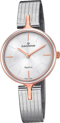 Produktbild von Candino Elegance Edelstahl Damen Uhr C4643/1 Armbanduhr Analog silber D2UC4643/1