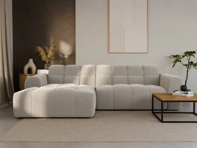 Produktbild von LetSit Ecksofa Andrea L Curio Linke Freistehendes Loungesofa Bequemes Ecksofa zum Entspannen Schmutzabweisend Für Wohnzimmer Schlafzimmer Beige