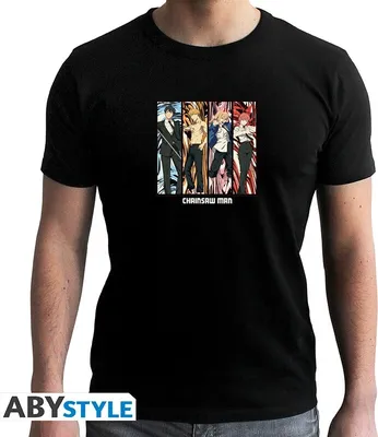 Produktbild von Chainsaw Man T-Shirt - Group (schwarz) M