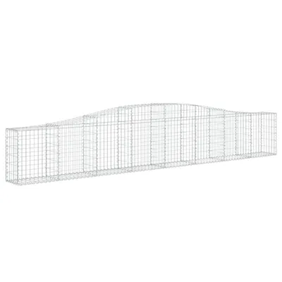 Produktbild von vidaXL Gabione mit Hochbogen 400x30x60/80 cm Verzinktes Eisen
