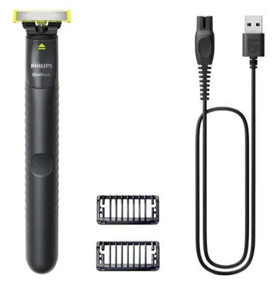 Produktbild von Philips Norelco OneBlade QP1424/20, Folienschaber, Schwarz, Grün, Batterie, Integrierte Batterie, 30 min, 8 h