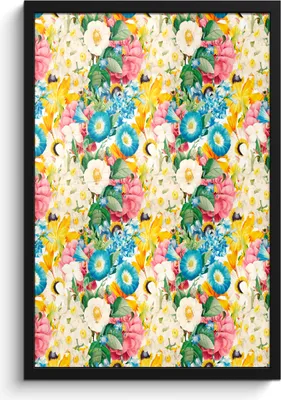 Produktbild von MuchoWow® MuchoWow® Gerahmtes Poster Blumen - Frühling 40x60 cm - Poster mit zchwarzem Bilderrahmen - Papierdruck - Wandbilder