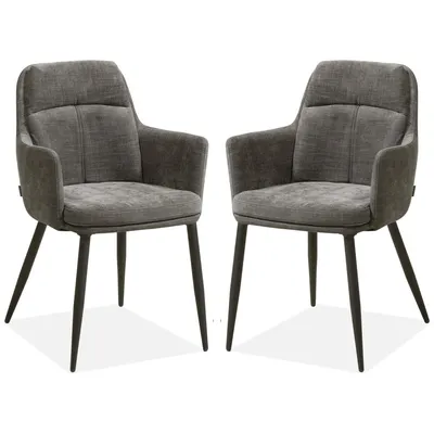 Imagen del producto de Silla para comedor MX Sofa, modelo Donna, de haya (juego de 2 unidades)