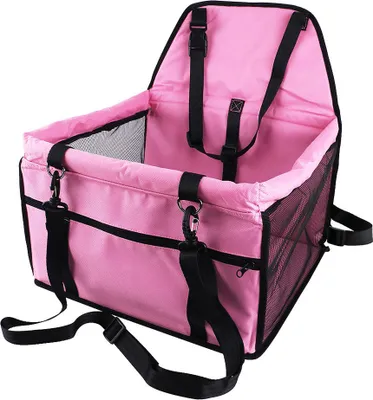Produktbild von Hunde Autositz Hundesitz wasserdicht Haustierdecke Rückbank & Vordersitz Einzelsitz Tragetasche für Kleine Mittlere Hunde Katzen,Pink