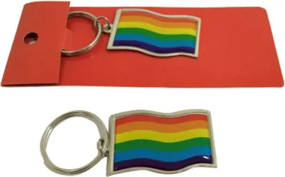 Immagine prodotto di Portachiavi con colori della bandiera LGBT+