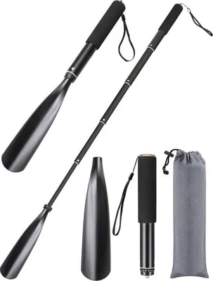 Produktbild von Famanu Teleskopischer Schuhanzieher 41-97 cm aus Kunststoff und Metall - Schwarz