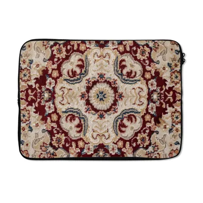 Produktbild von MuchoWow® Laptop Hülle 13 Zoll Muster - Teppich - Rot - Braun Laptoptasche - Laptophülle - Sleeve - Rundumschutz