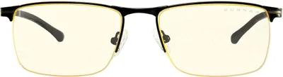 Produktbild von GUNNAR Gaming- und Computerbrille - Marin, Onyx, Clear Linsen - Blaulichtfilter Brille, Premium Blaufilter, UV-Schutz,