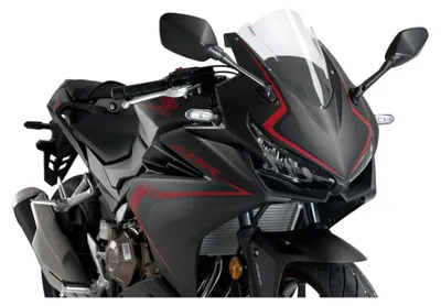 Produktbild von Puig Z-racing Honda Cbr500r 2019 Sport-windschutzscheibe Schwarz Schwarz One Size