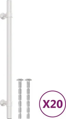 Produktbild von vidaXL Möbelgriffe 20 Stk. Silbern 192 mm Edelstahl