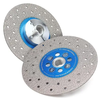 Productafbeelding van Diamantschijf 125 mm met M14-aansluiting, geschikt voor het zagen en slijpen van graniet, marmer en tegels