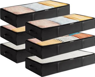 Produktbild von Famanu Aufbewahrungsbox für unter dem Bett - Faltbare Kleideraufbewahrung