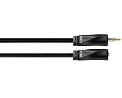 Produktbild von Avinity 107546, 3.5mm, Männlich, 3.5mm, Weiblich, 2 m, Schwarz