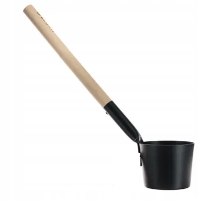 Immagine prodotto di Cucchiaio sauna in alluminio mestolo misurino nero Accessori sauna 42 cm Nuovo