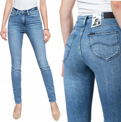 Immagine prodotto di LEE, Jeans da donna, Skinny fit, SCARLETT HIGH, W25 L33, Blau, Jeans, baggyjeans, buggy