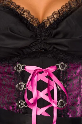 Produktbild von Dirndline Dirndl mit Bluse Lila - Schwarz - XS